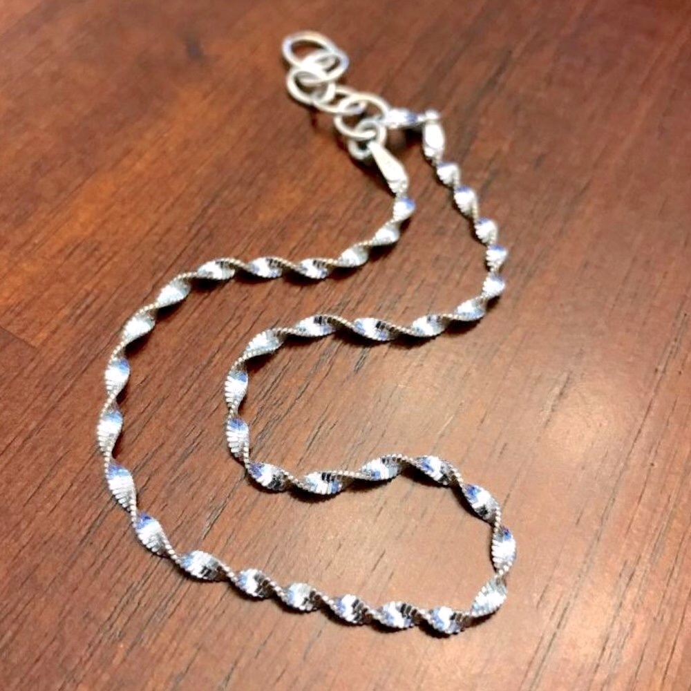 Sterling Silver Twist Bracelet